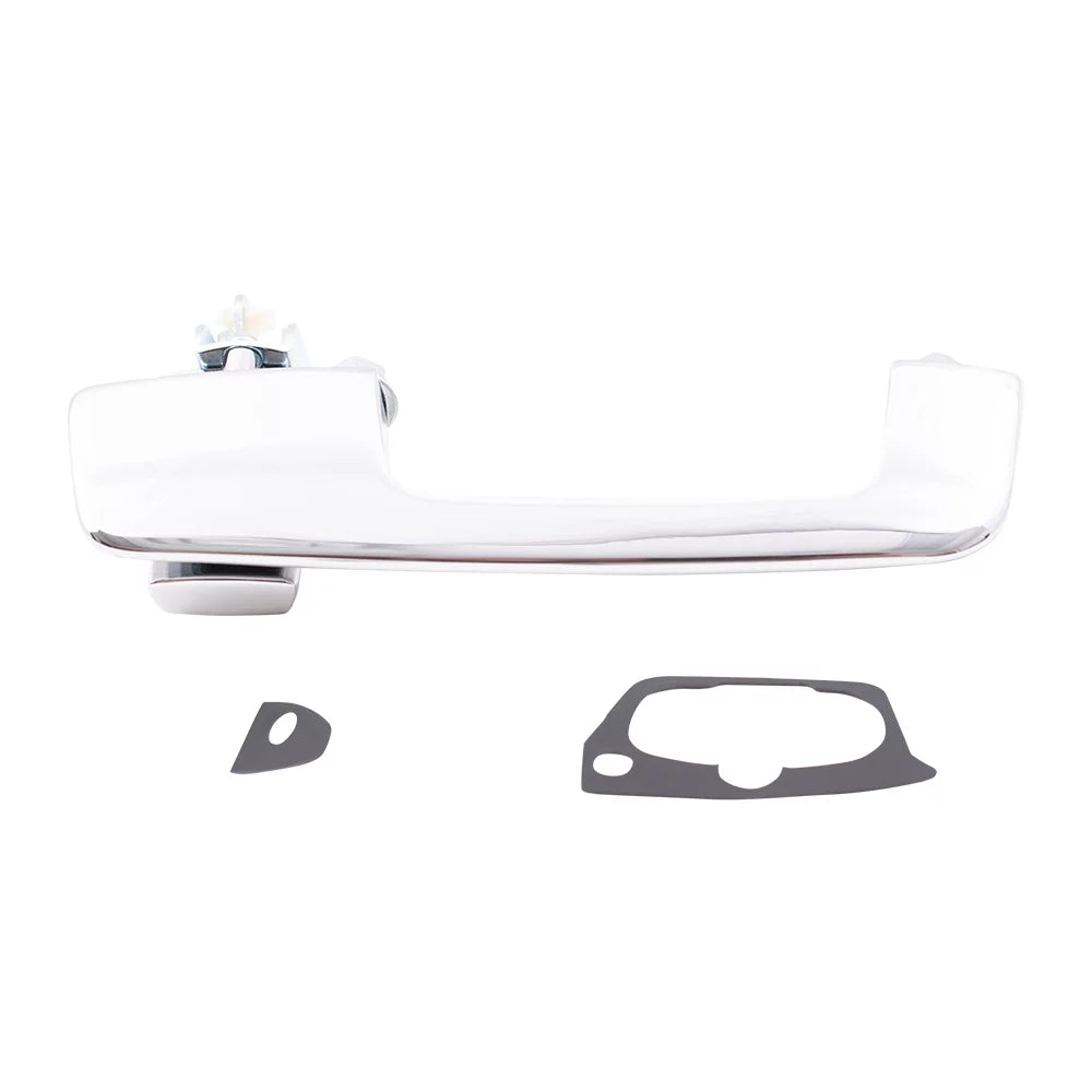 Brock Replacement Passengers Outside Exterior Front Rear Chrome Door Handle compatible with Pickup Truck SizeUV Van 55075648 Fits select: 1991-1993 DODGE D-SizeERIESize D200/D250