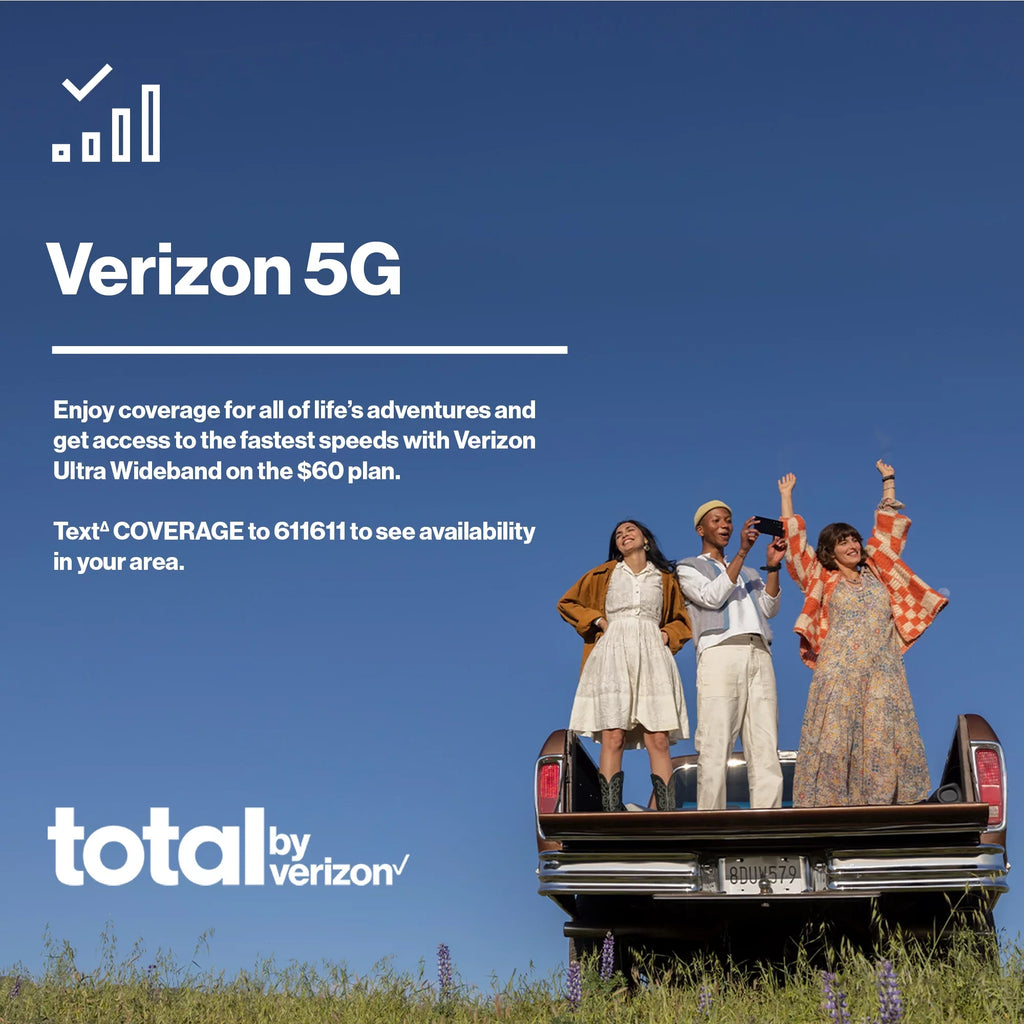 Total By Verizon Apple iPhone 15, 128GB, Black - Prepaid Sizemartphone