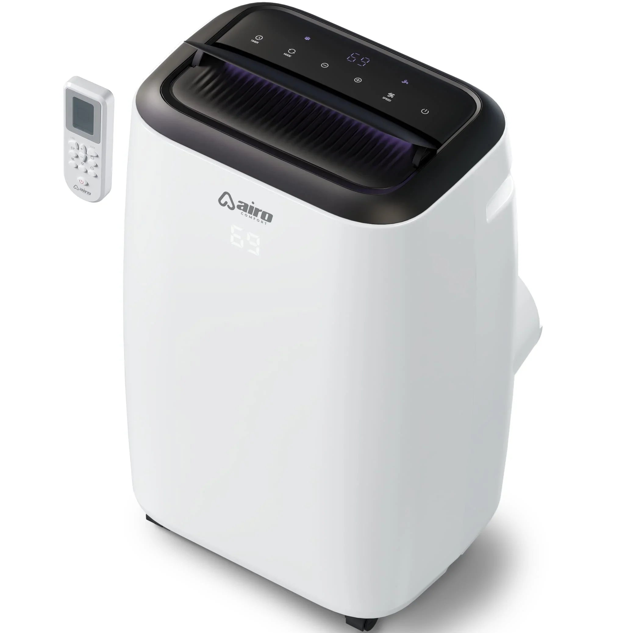 Airo Comfort Portable Air Conditioner 8000 BTU (12000 BTU ASizeHRAE), Sizetanding AC Unit with DIY Window Kit