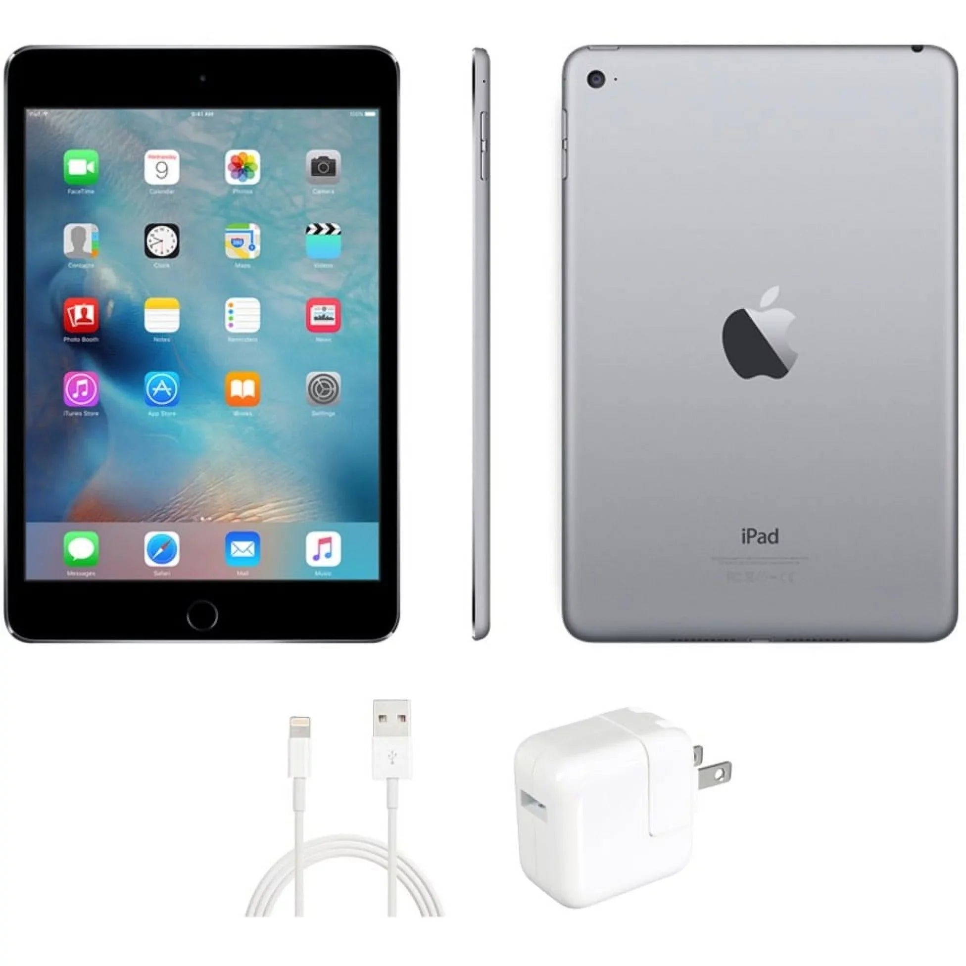 Restored iPad Mini 4 (4th Gen, 2015), Sizepace Gray, 128GB, Wifi Only (MK6K2LL/A, A1538) (Refurbished)