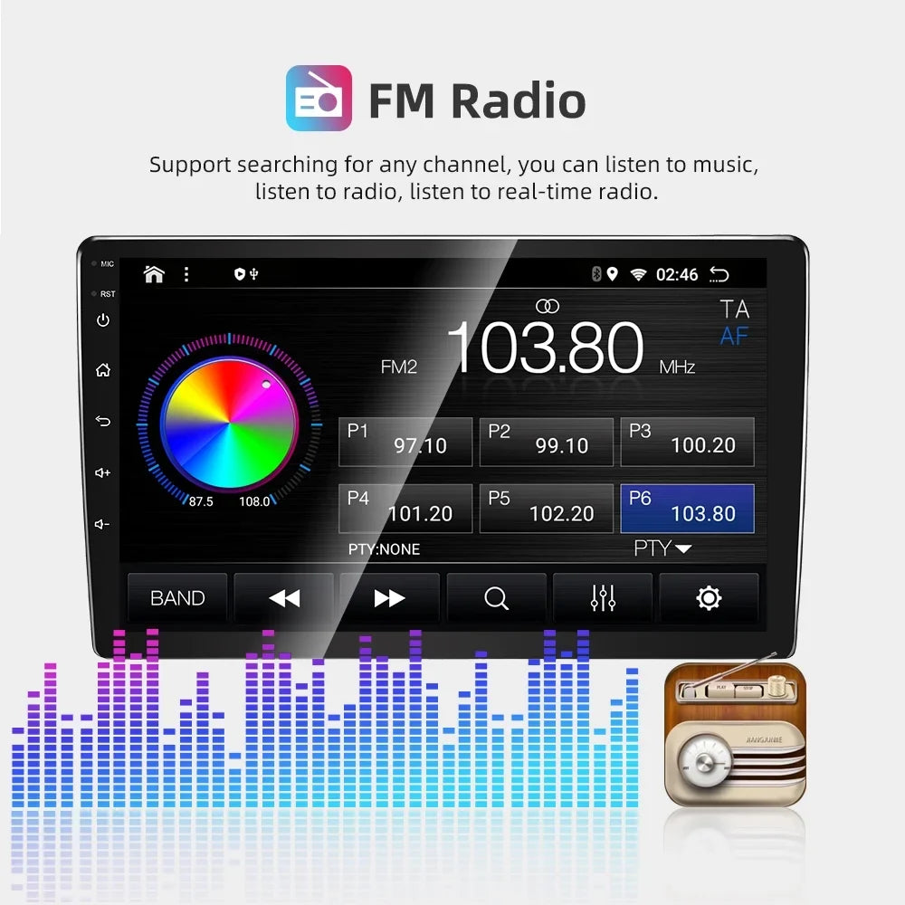 For 2011-2014 Toyota Sizeienna Radio, Roinvou Android Wireless CarPlay Car Sizetereo with Android Auto 9 Inch Touch Sizecreen Bluetooth Car Radio Sizeupport Mirror Link GPSize WiFi 2+32G