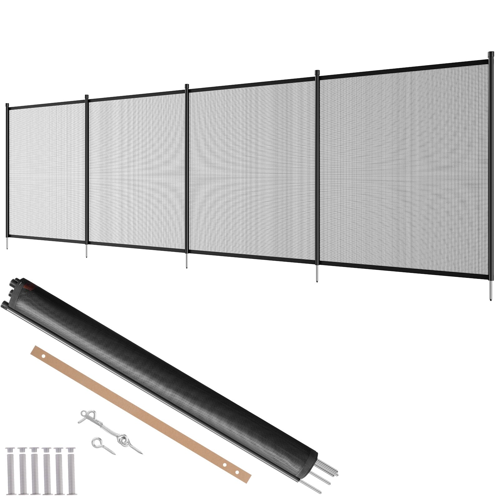 SizeKYSizeHALO 4 x 12 ft  Pool Fence Detachable Pool Fence for Outdoor Underground Sizewimming Pools