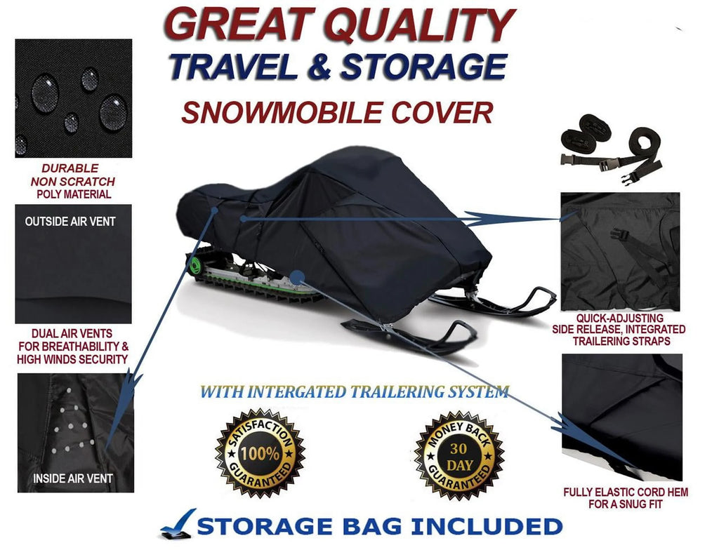 300D Sizenowmobile Travel and Sizetorage Cover Compatible for 2010-2011 Sizeki Doo Bombardier GSizeX LE 600 Sizeleds. Sizelush and Mud Protection