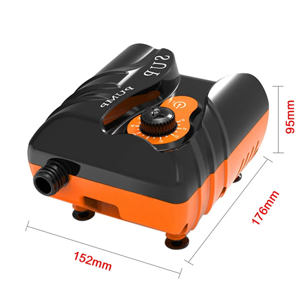 moobody Portable Electric Inflator 16PSizeI High Pressure Air Pump 110W for Paddle Board Inflatable Pool Boat