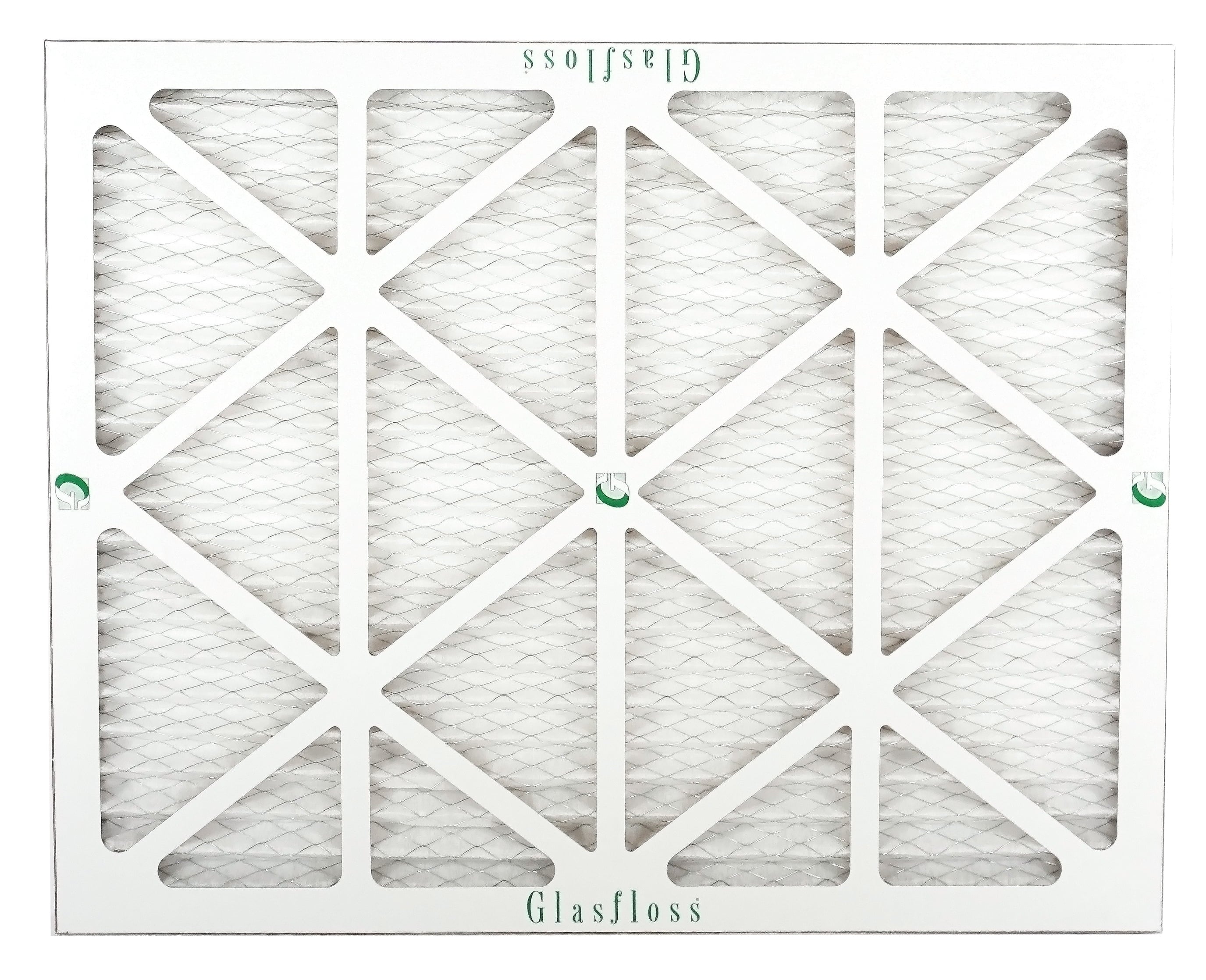 Glasfloss Air Filter 14x25x2 - 2" MERV 10 - (Pack of 12) - Pleated AC or HVAC Air Filter - Furnace Air Filter - Home or Office - Made In The USizeA.