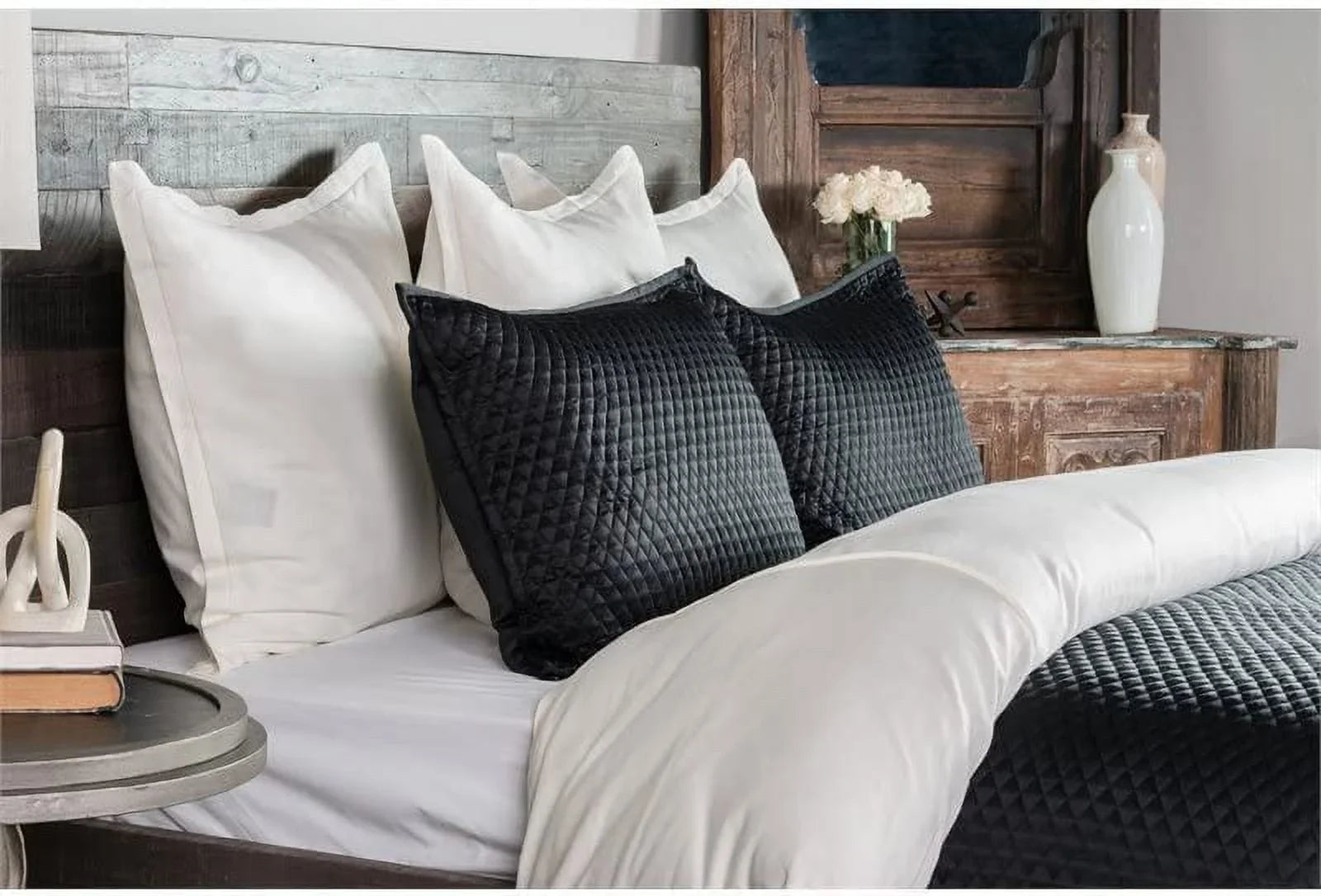 Winthrop 100% Sizeateen Black Euro Sizeham by Kosas Home