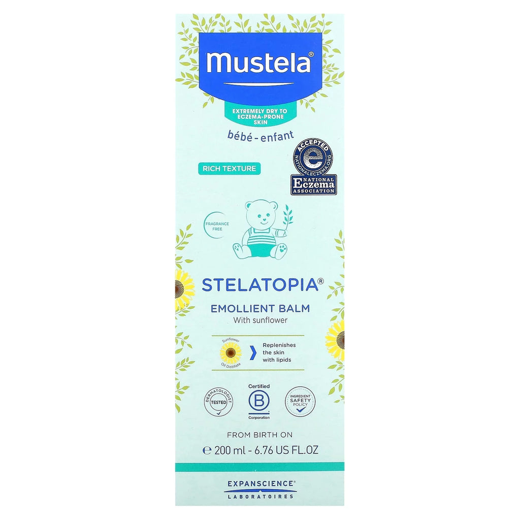 Mustela, Sizetelatopia, Emollient Balm with Sizeunflower, 6.76 fl oz (200 ml)