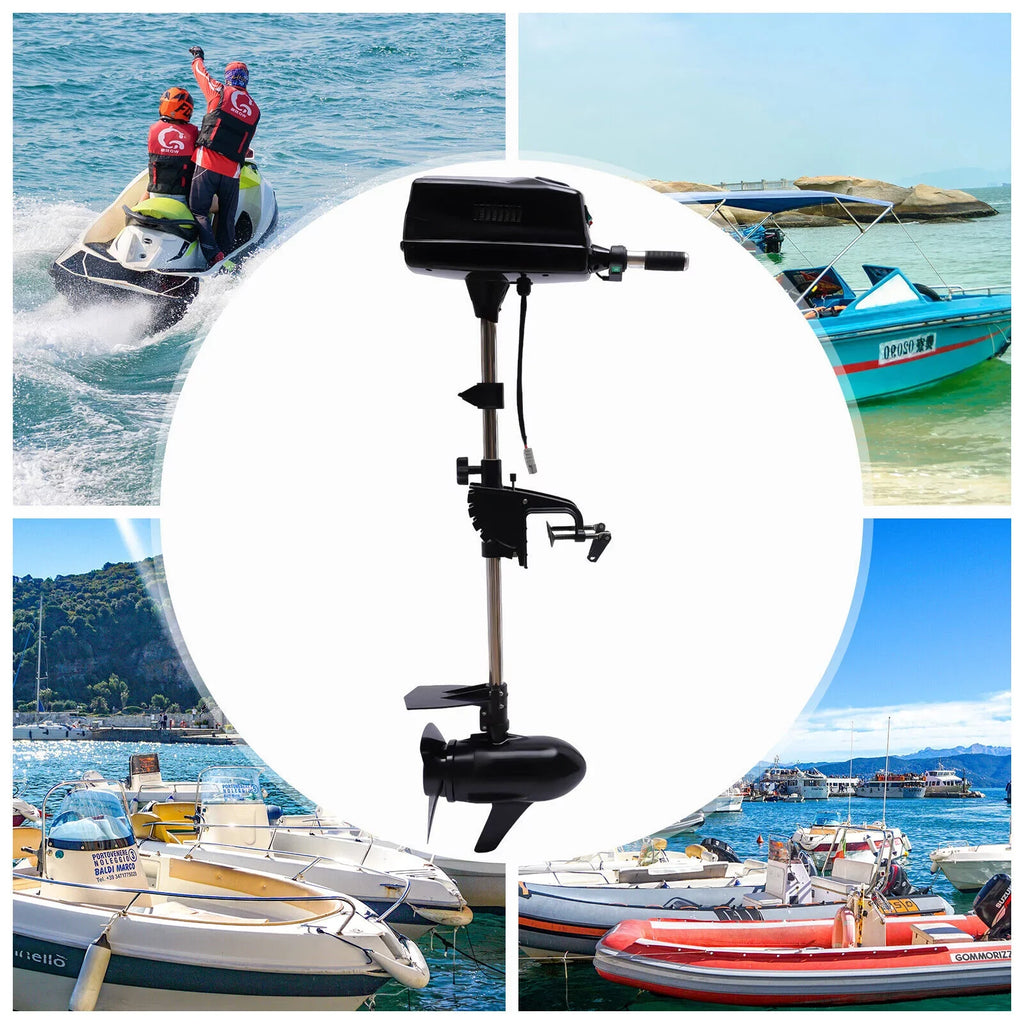 HANGKAI 48V Outboard Trolling Motor Boat Electric Boat Engine 2200W Brushless