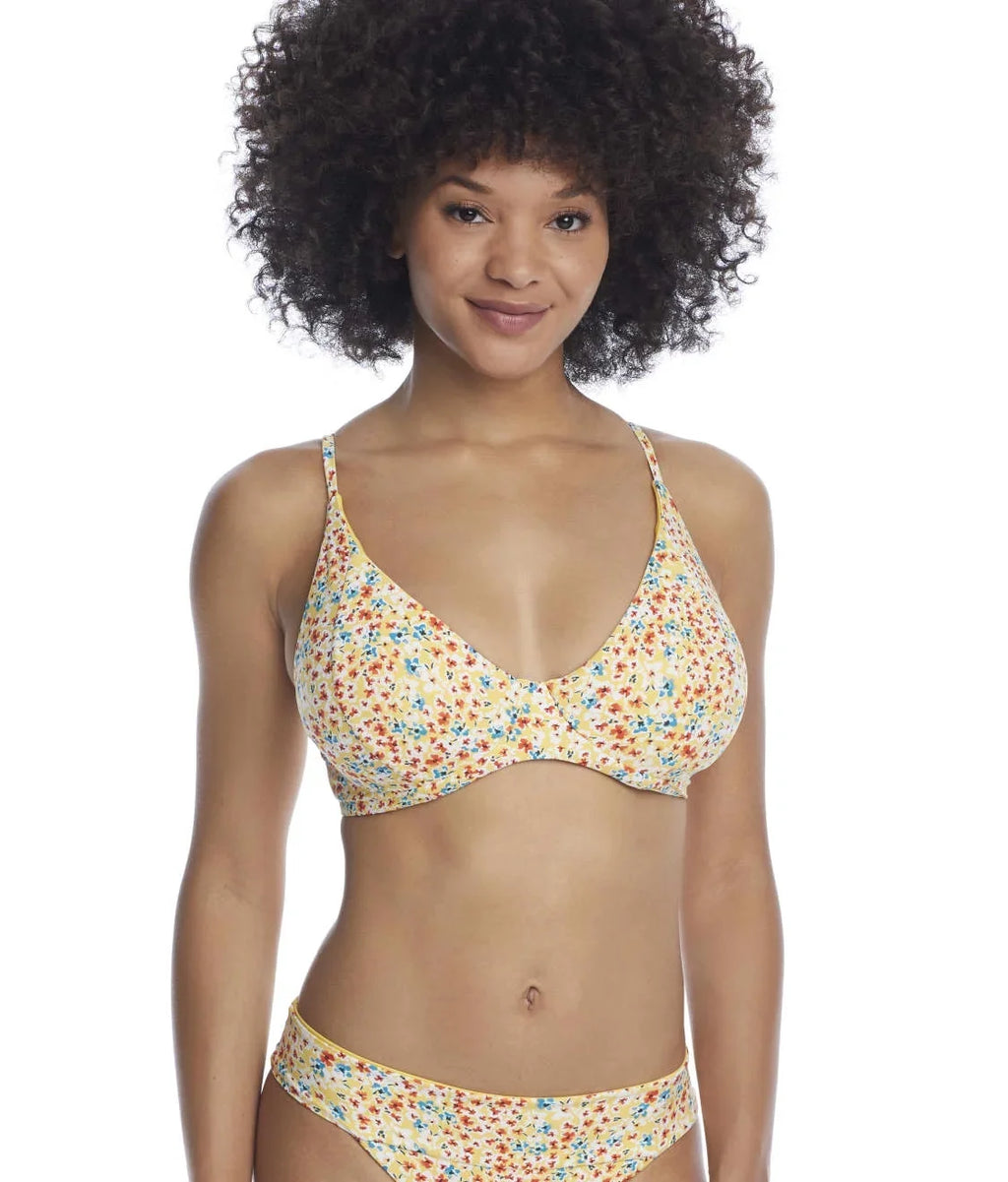SizeWIM SizeYSizeTEMSize Wildflower Meadow Maya Bikini Sizewim Top, USize 38D, UK 38D, NWOT
