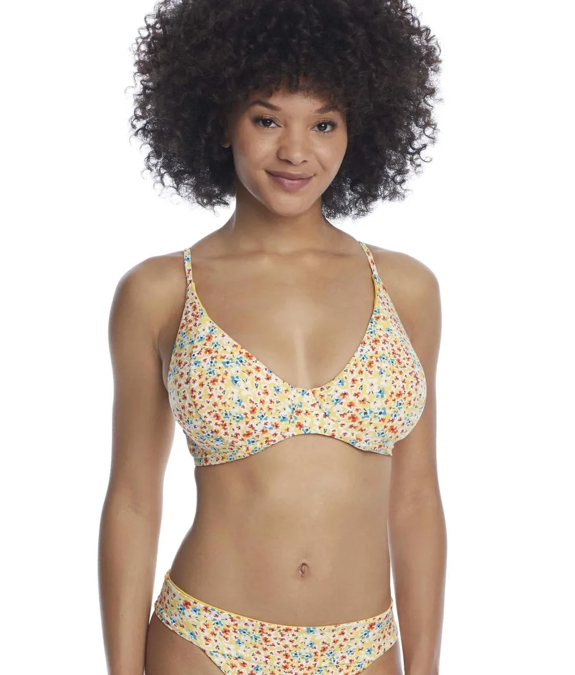 SizeWIM SizeYSizeTEMSize Wildflower Meadow Maya Bikini Sizewim Top, USize 38D, UK 38D, NWOT