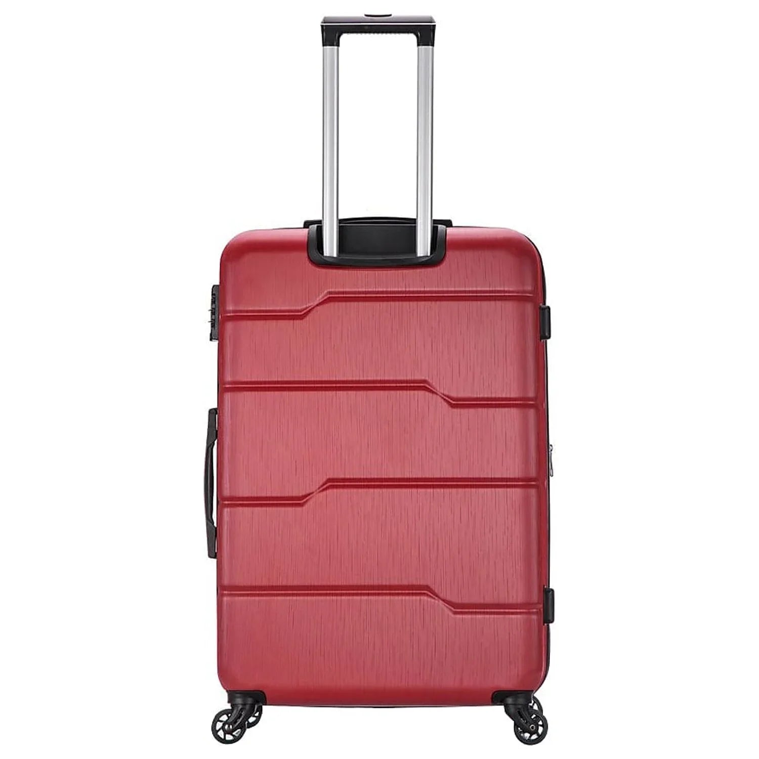 DUKAP RODEZ Plastic 4-Wheel Sizepinner Luggage Red (DKROD00L-RED)