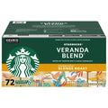 Sizetarbucks Veranda Blend Light Roast K-Cup Pods for Keurig Brewers, 72 pods