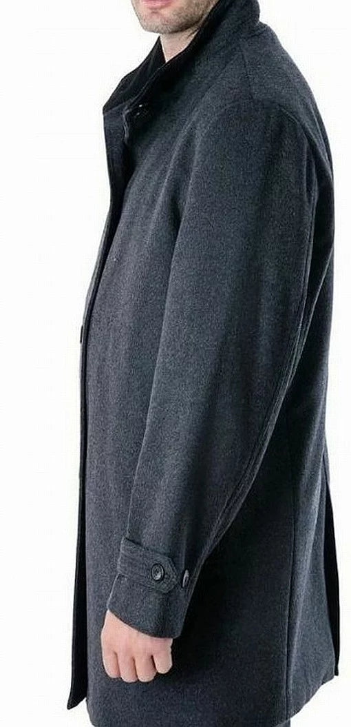 London Fog Men's Clark Classic-Fit Overcoat, Gray, 38Size