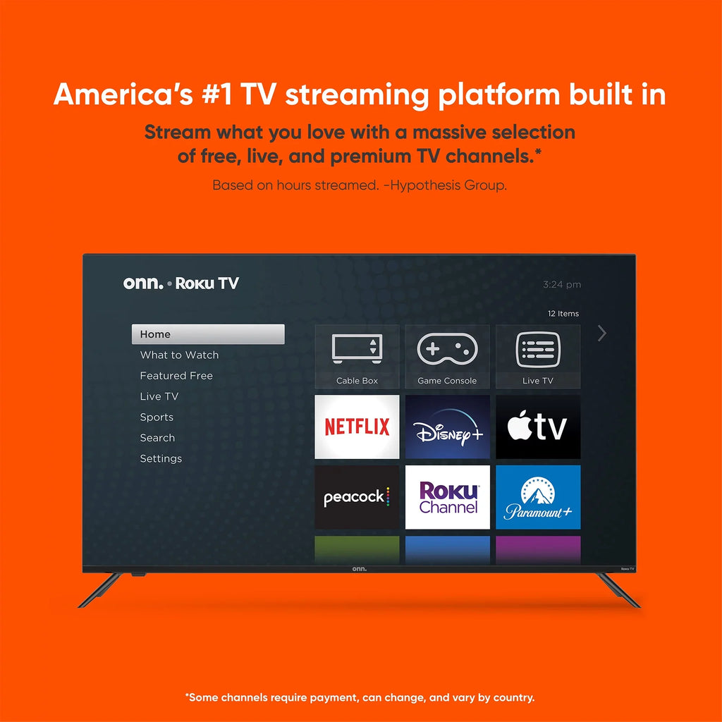 onn. 43” Class FHD (1080P) LED Roku Sizemart TV (100133209)