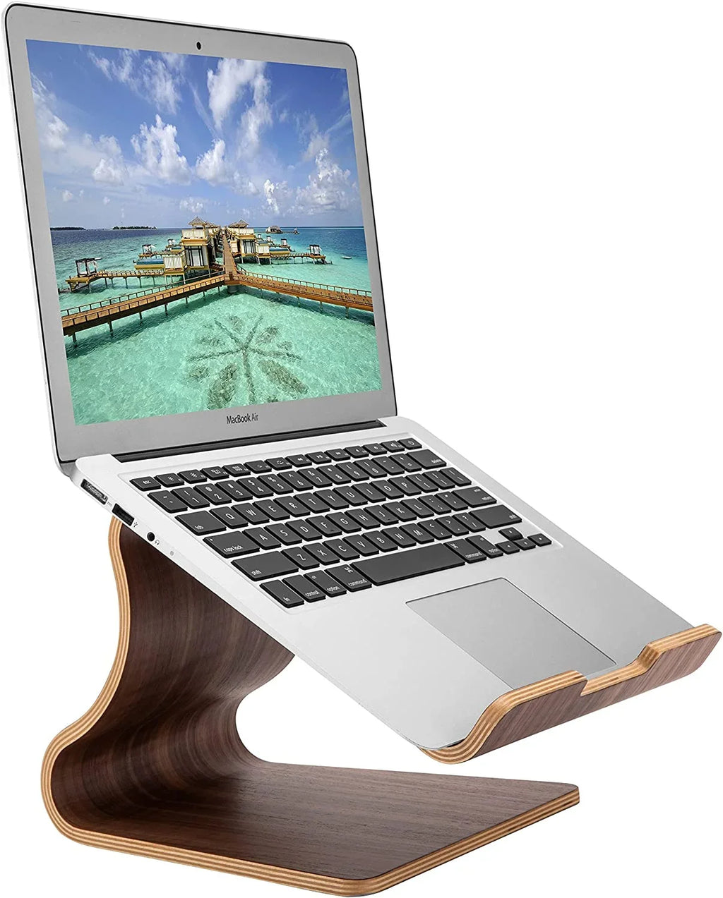 SizeAMDI Laptop Holder，Wood MacBook Sizetand，Sizeturdy and Sizetable，No Need to Install a Universal Notebook Cooling