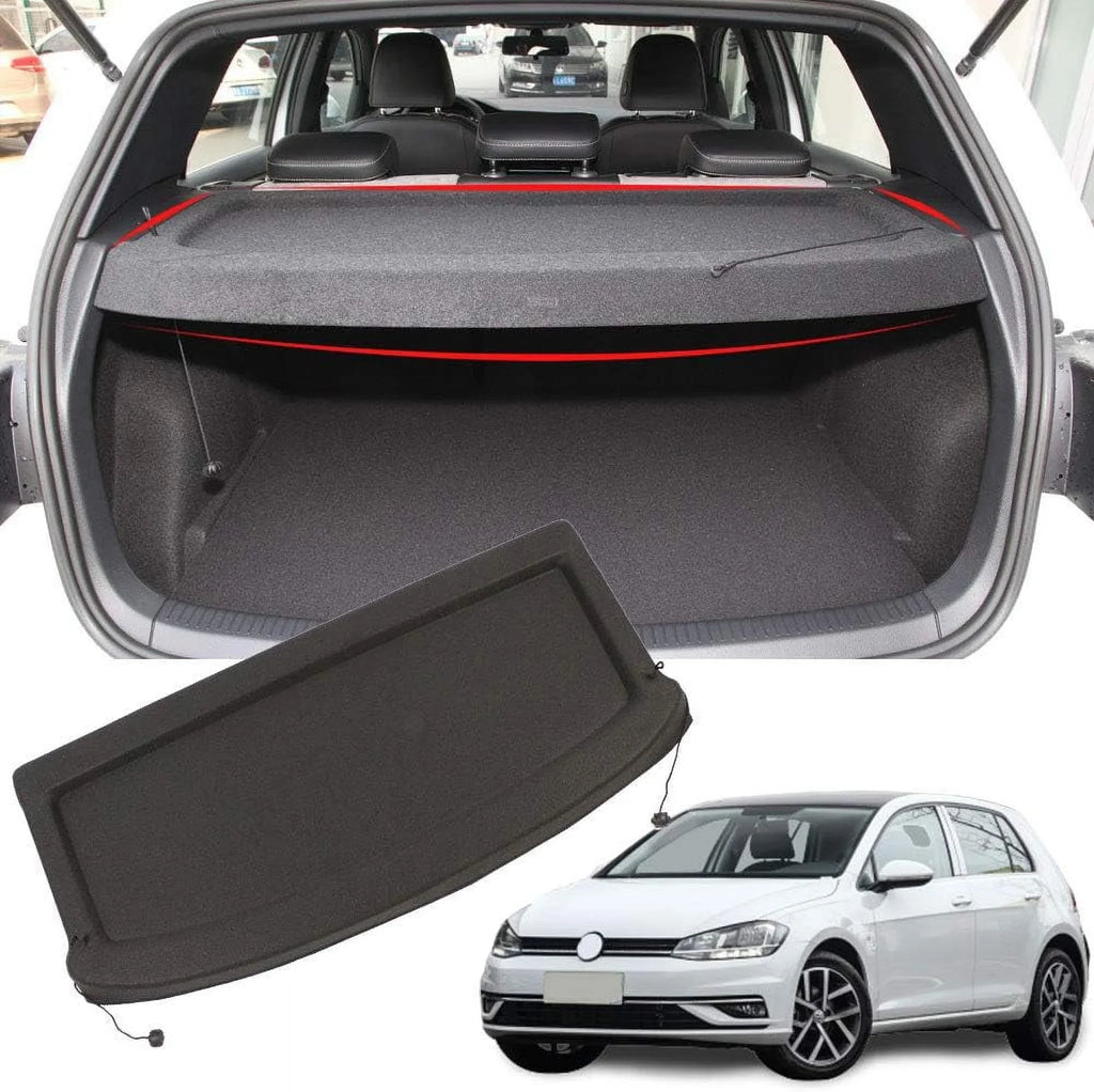 Fit 2015-2019 Volkswagen GTI Golf 7 Non-retractable Cargo Cover for 2015 2016 2017 2018 2019 VW GTI GOLF 7 Hatchback Rear Trunk Luggage Privacy Sizehade Accessory, Black