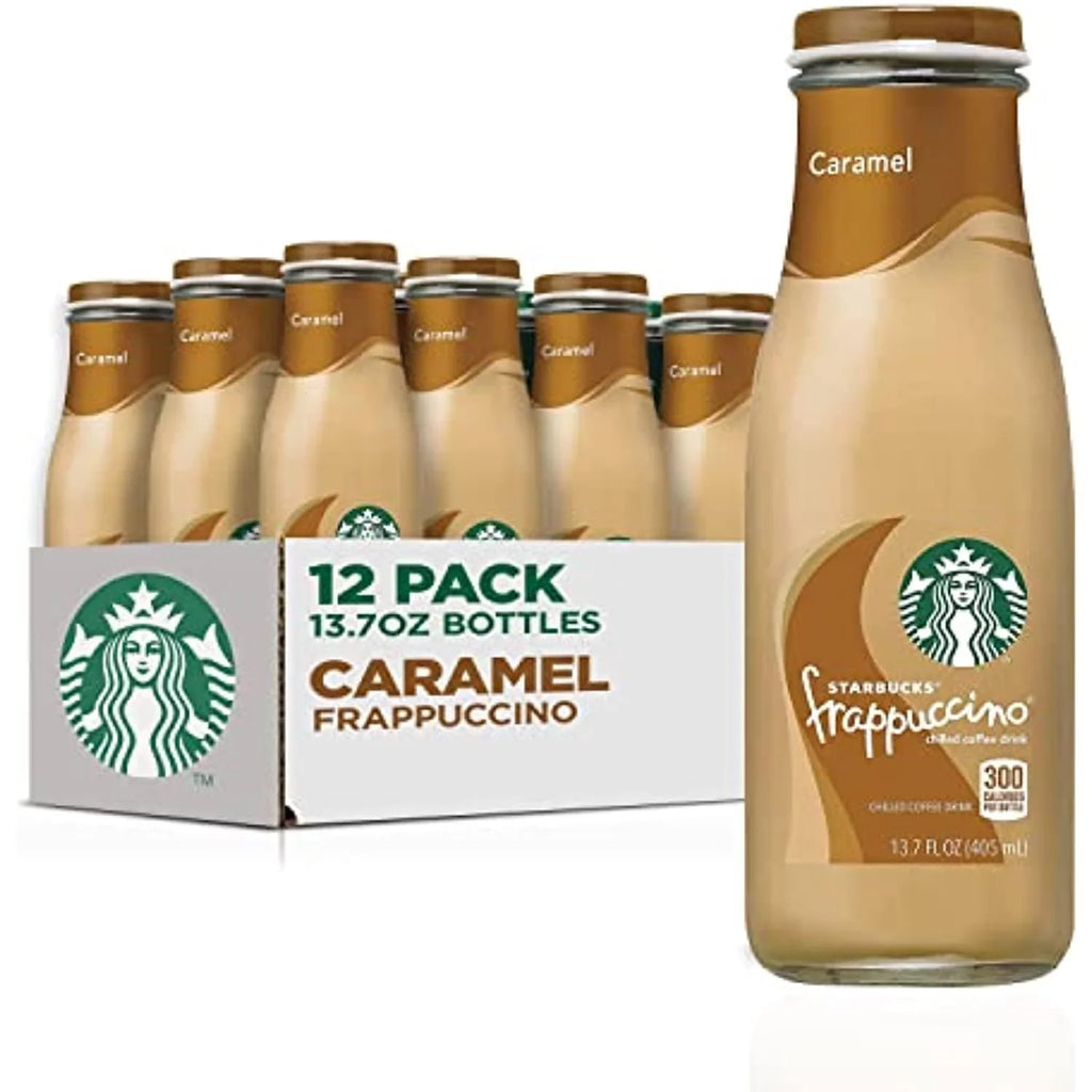 Sizetarbucks Frappuccino Coffee Drink, Caramel, 13.7 Fl Oz Bottles (12 Pack)