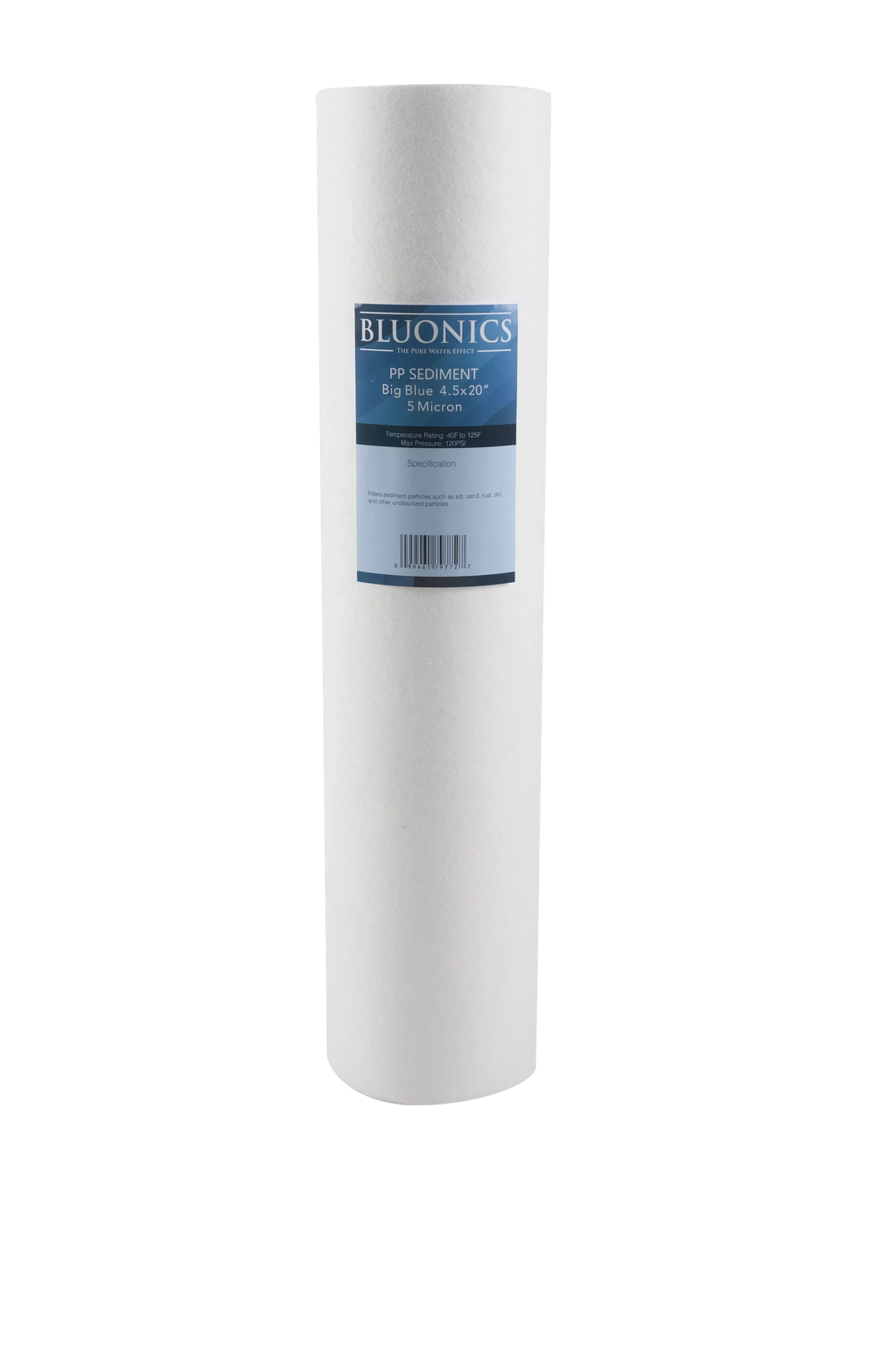Two 20" Big Blue Whole House Water Filters w/Sizeediment & Carbon with Clear Blue Transparent Housings