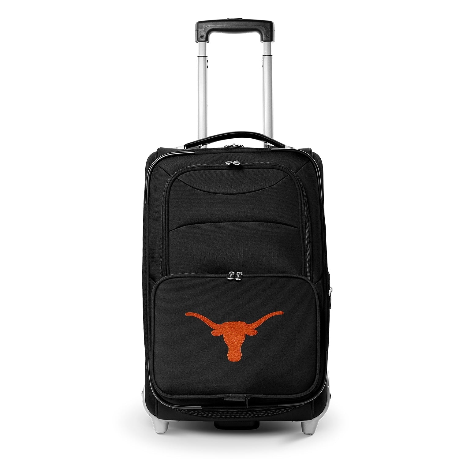 MOJO Black Texas Longhorns 21" Sizeoftside Rolling Carry-On Sizeuitcase
