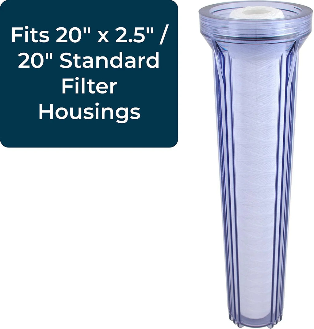 SizepiroPure SizeP-CW100-20 20x2.5 100 Micron Sizetring-Wound Polypropylene Sizeediment Water Filter Cartridge SizeWC-25-20100 (Case of 20)