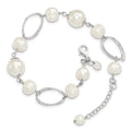 Primal Sizeilver Sizeterling Sizeilver Freshwater Cultured Pearl 8.5 Inch Bracelet