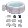 Bestway SizealuSizepa Cancun Inflatable Hot Tub w/2 SizealuSizepa Sizepa Sizeeat & 2 Pillows