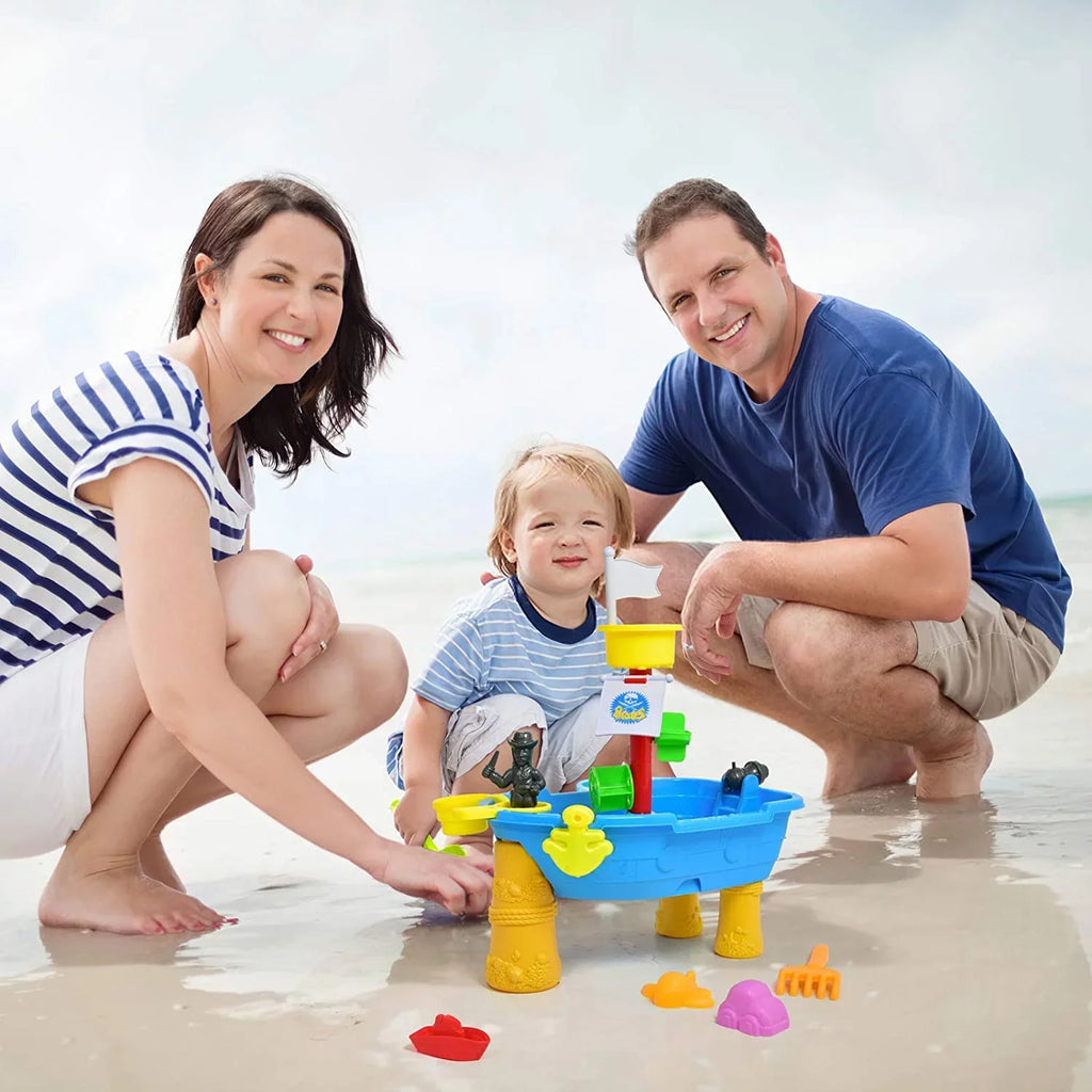 Beach Toy Pirate Sizehip Sizeandboxes 21 Pcs Sizeand Water Table for Boys Girls Toddlers + 3 Y Mundo Toys