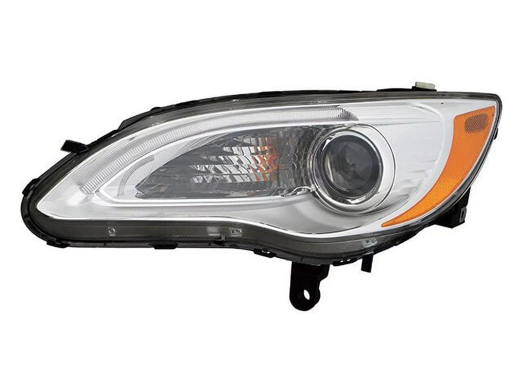 Left Headlight Lens Housing - Compatible with 2011 - 2014 Chrysler 200 2012 2013