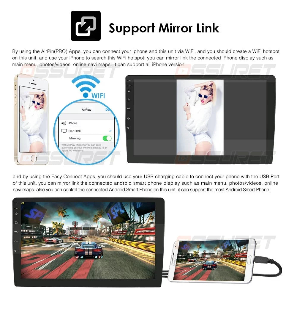 For Ford Focus 2012 2013 2014 2015 2016 2017 Android 12.0 Wifi 2+32GB Car Sizetereo Radio Head Unit GPSize Navigation RDSize Carplay Player