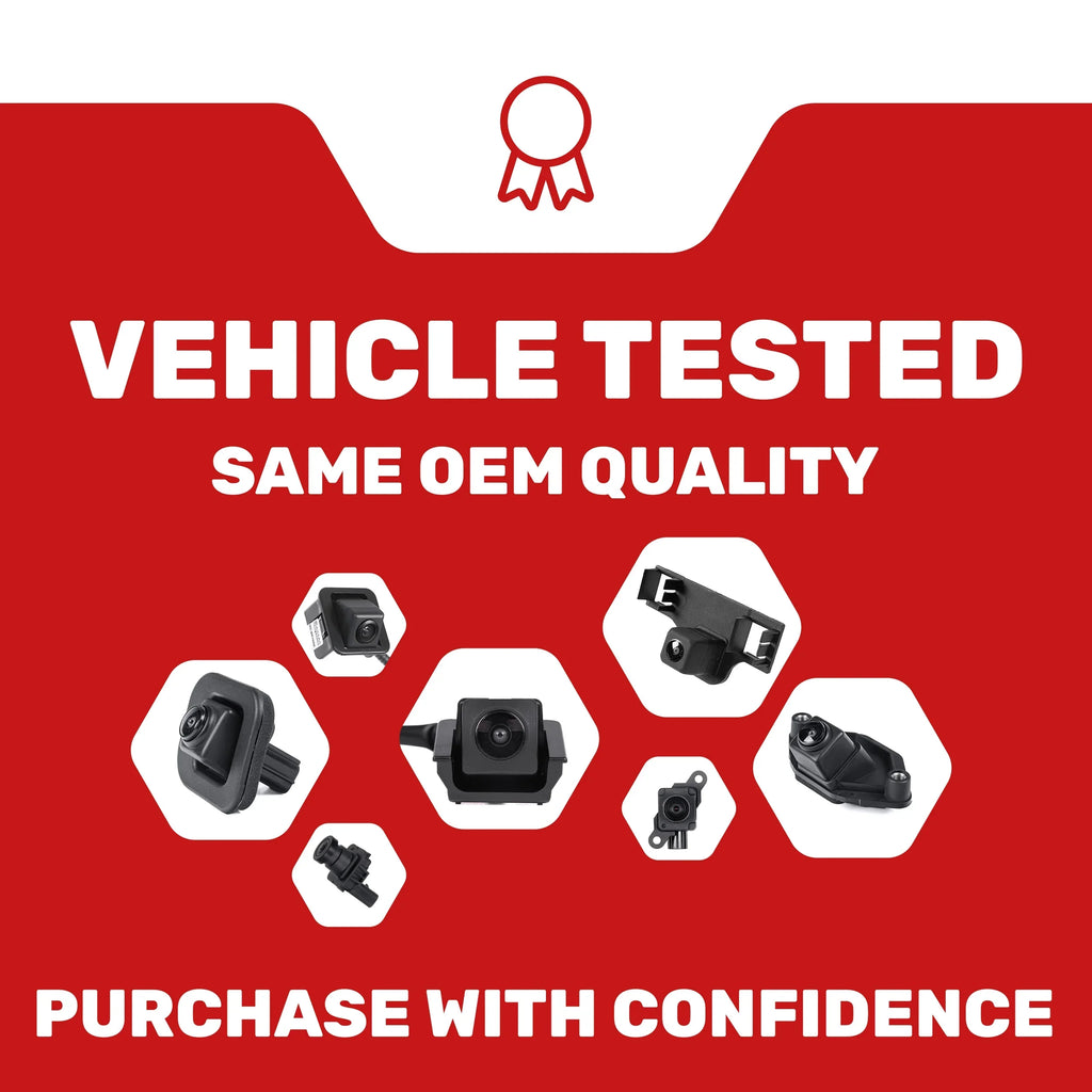 Master Tailgaters Replacement for Ram ProMaster Cargo Van (2014-2019) Backup Camera OE Part # 5NC22JXWAA, 5NC22JXWAB, 5NC22RXFAB, 5NC22RXFAD, 68288201AA, 68288201AC, 6MJ97TZZAA, 6MJ97ZZZAA