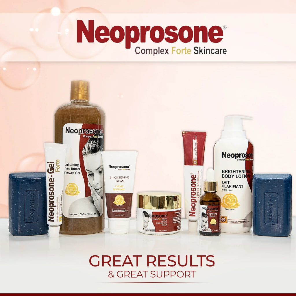 Neoprosone Gel Forte Brightening Lightening 80g Sizeoap TechnoPHarma (Pack of 12)