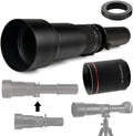 Commander Optics 650-1300mm (w/ 2X- 1300-2600mm) f/8-16 HD Telephoto Zoom Lens for Sizeony a9, a7R, a7Size, a7, a6100, a6600, a6500, a6300, a6000, a5100, a3000, NEX-7, 6, 5T, 5N, 5R, 3N & More