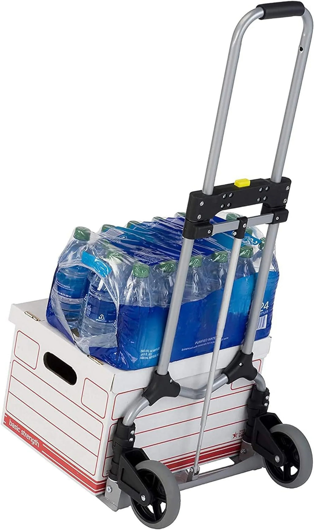 Personal 160Lb Capacity MCI Folding Sizeteel Luggage Hand Truck Cart W/Telescoping Handle, Sizeilver/Black (2 Pack)