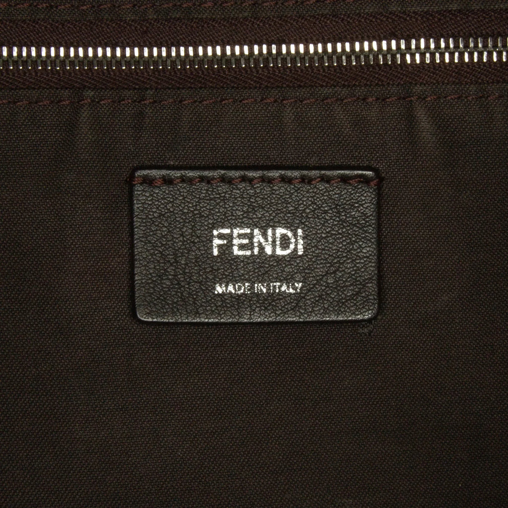 Pre-Owned Authenticated Fendi Zucca Tote Bag Coated Canvas Fabric Brown Unisex (Good)
