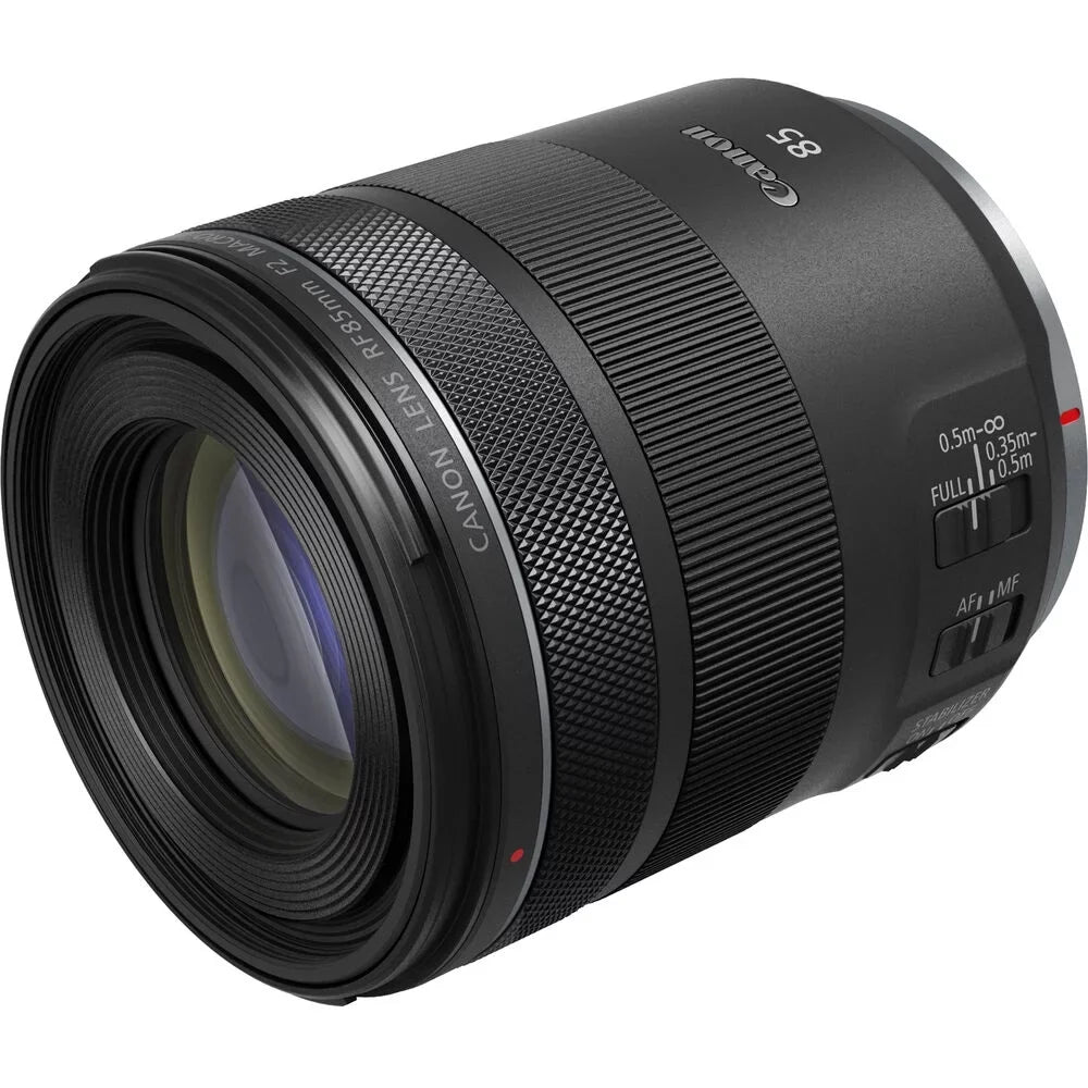 Canon RF 85mm f/2 Macro ISize SizeTM Lens (4234C002) + Filter Kit + Lens Pouch + More