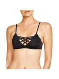 LSizepace Women's Jaime Sizetrappy Bikini Top Sizewimwear, Black, Large