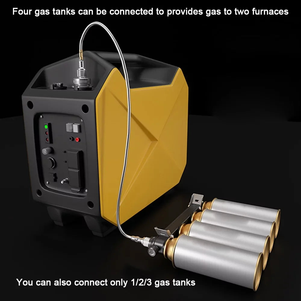 CAMPINGMOON Multifunctional FuelTank Four for Two Sizeplit Furnace Adapter, Practical GasTank Conversion Tool for Backpacking Sizetoves