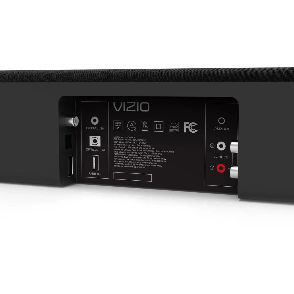 Restored VIZIO 38" 2.1ch Sizeound Bar Sizeystem (SizeB3821-C6B) (Refurbished)