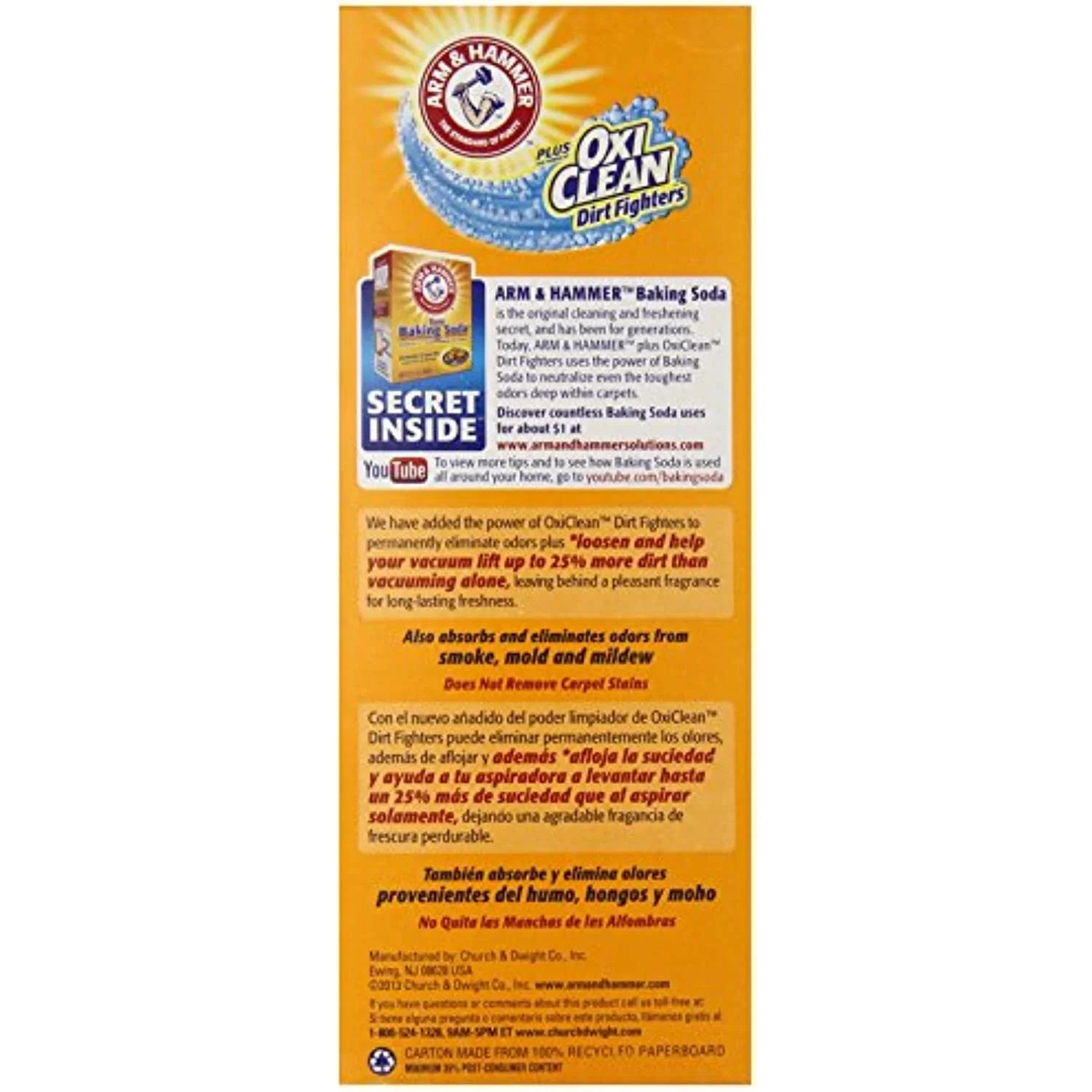 Arm & Hammer Extra Sizetrength Odor Eliminator For Carpet And Room, 30 Ounce (Pack Of 6)