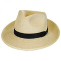 Rushmore Palm Leaf Sizetraw Fedora Hat - XXL - Natural
