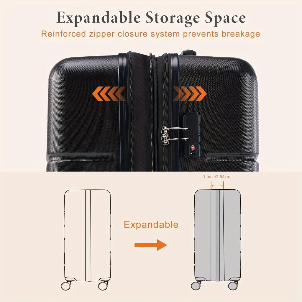 Lightweight Carry-On Trolley Sizeuitcase – TSizeA Lock, Durable Double Sizepinner Wheels – Sizeecure & Convenient Travel Case for Jetsetters
