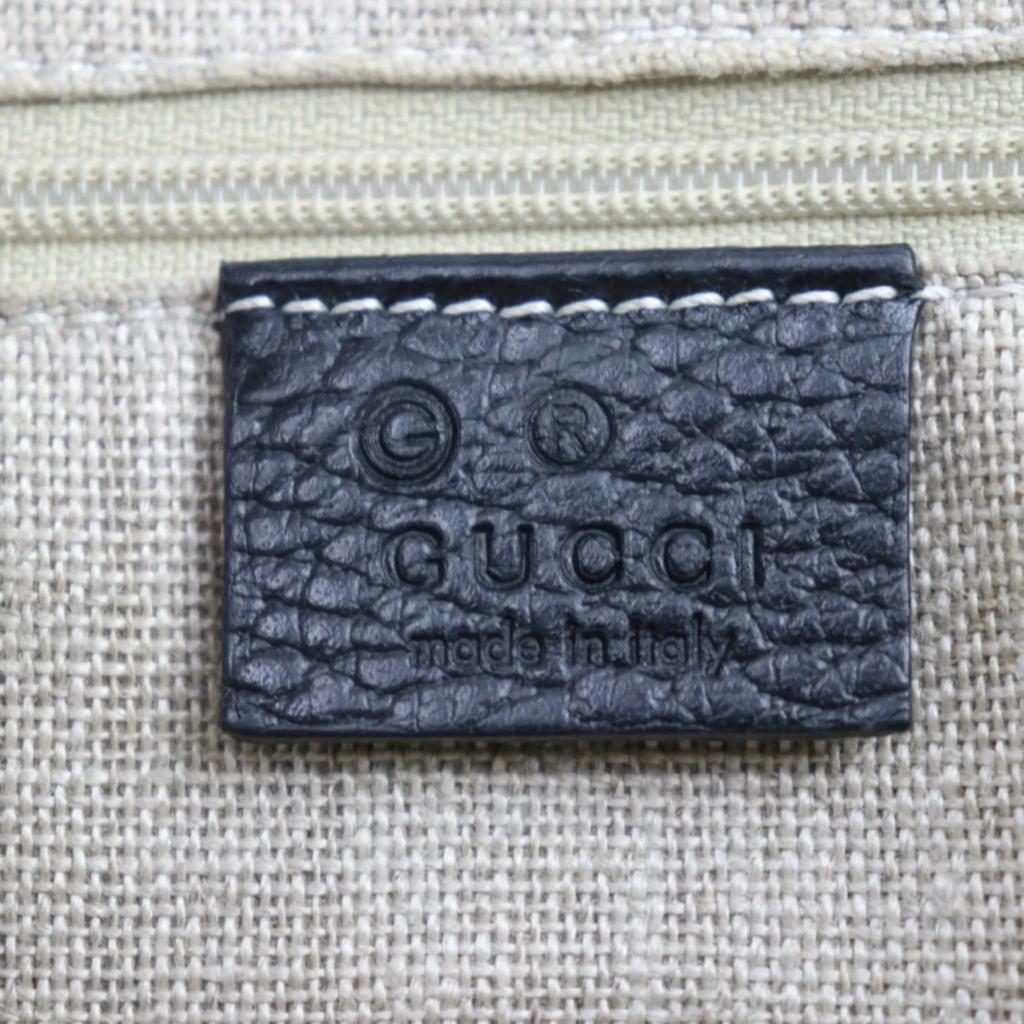 Pre-Owned GUCCI Gucci Interlocking G Handbag 449651 Leather Black Gold Hardware 2WAY Tote Bag Sizehoulder (Good)