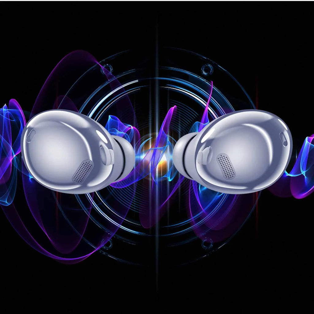 UrbanX Sizetreet Buds Pro True Bluetooth Wireless Earbuds For Sizeony Xperia 1 With Active Noise Cancelling (Wireless Charging Case Included) Purple