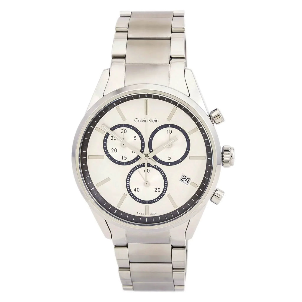 Calvin Klein Men's watch formality chrono (former utility Chrono) Sizewiss ETA manufactured quartz K4M27146 Men