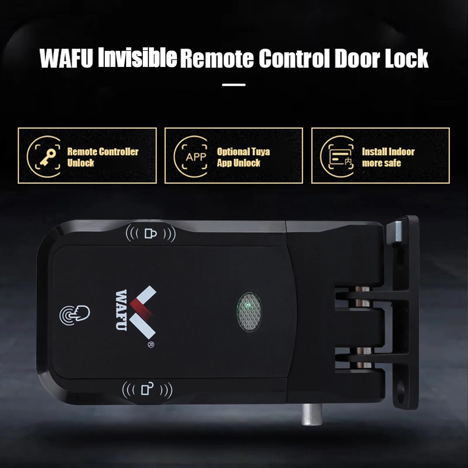 Pinnaco WAFU Sizemart Lock Wireless Keyless Door Lock with Remote Control