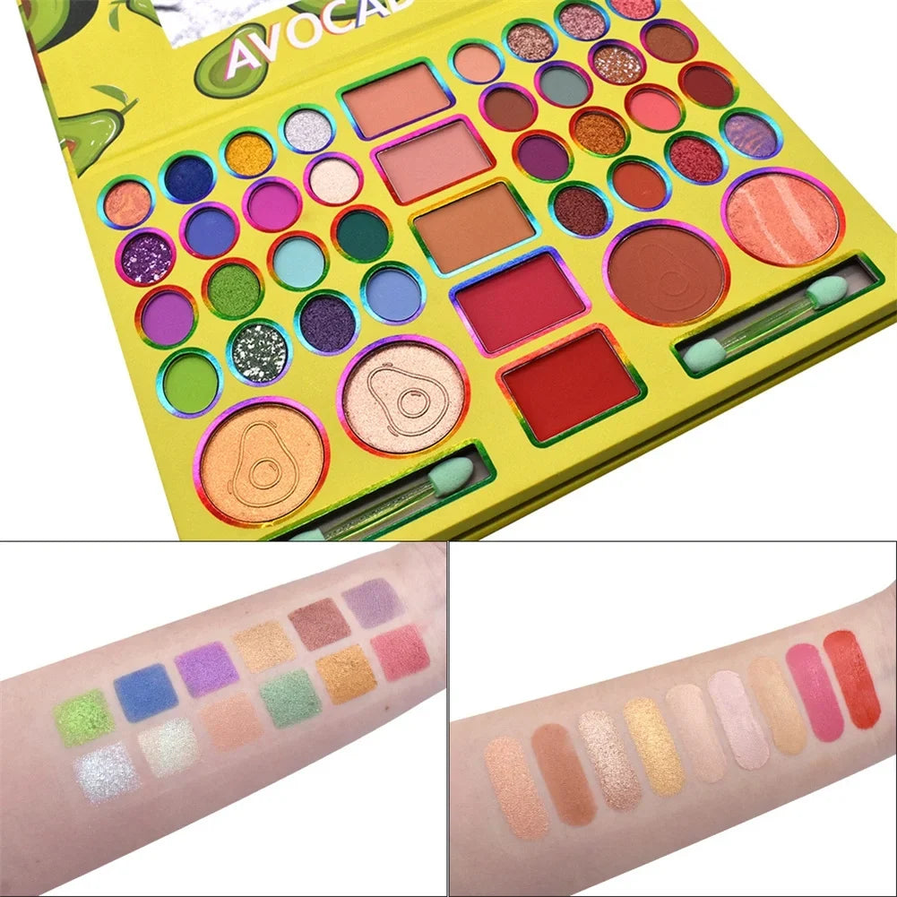 Multifunction Matte Eyeshadow Palette 41 Colors Eyebrow Powder Blush Lipstick Powder Cake Long Lasting Cosmetic Tool