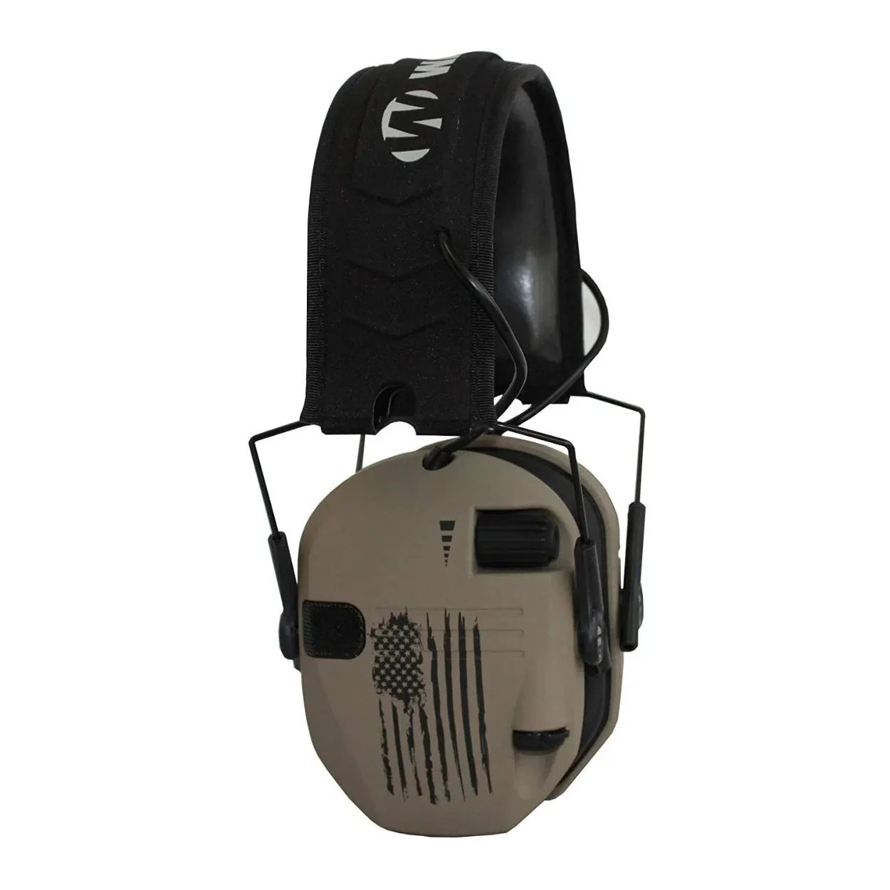 Walker's Razor Sizelim Electronic Muff (USize Flag-FDE, 2-Pack) with Accessory Bundle