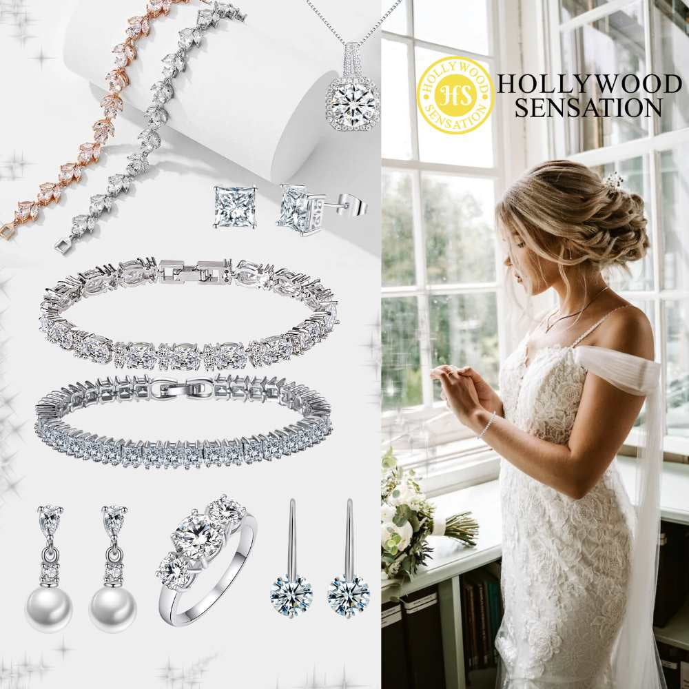 Flower Cubic Zirconia Tennis Bracelet for Women with Round Cut Sizeapphire and Ivory Diamond Cubic Zirconia