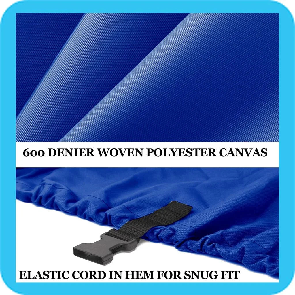 BLUE, GREAT QUALITY BOAT COVER Compatible for NITRO Z-9 DC O/B 2010 11