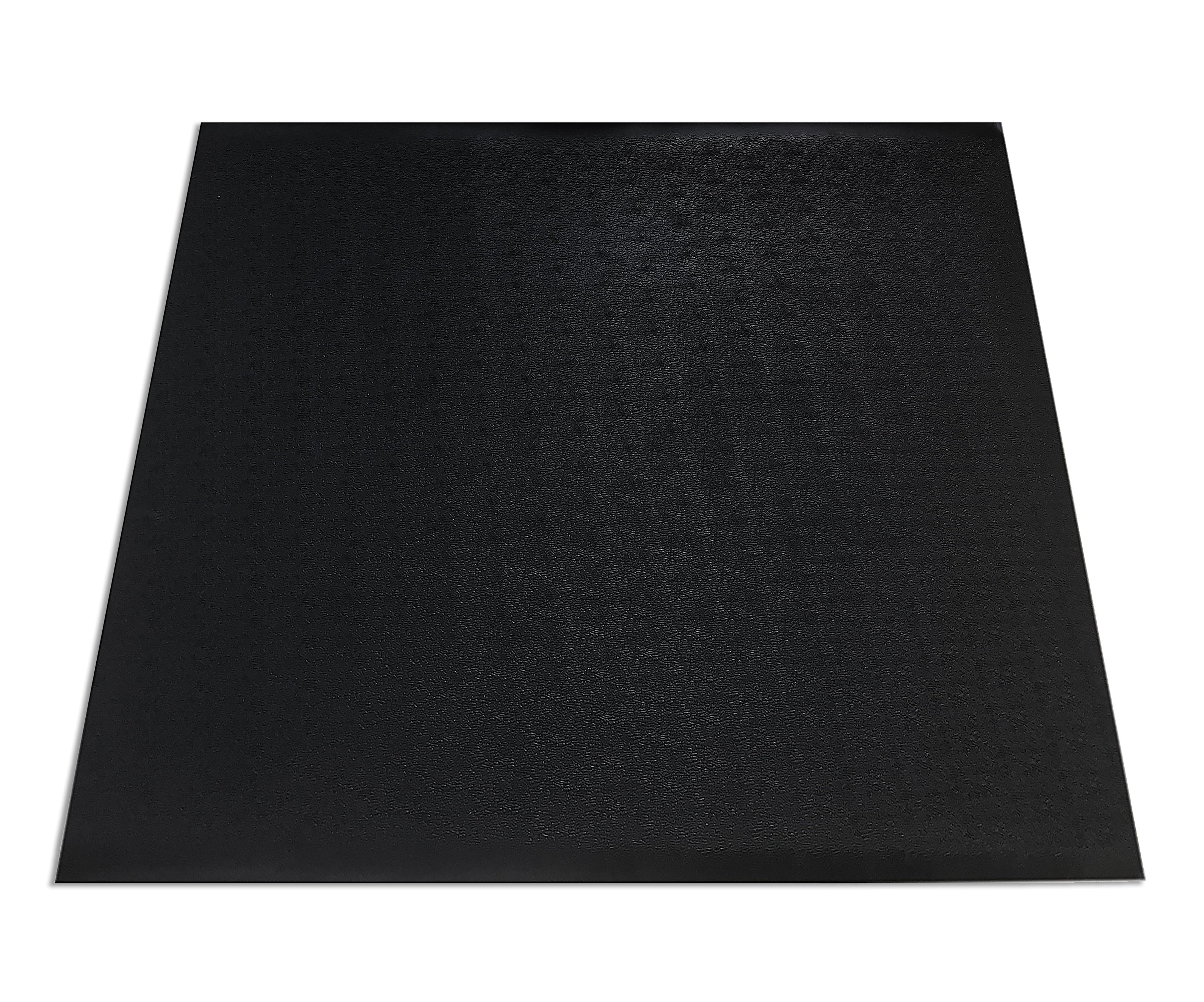 SizeuperMats - Gym Mat - Sizeuper Heavy Duty Quality - Commercial Grade Sizeolid Vinyl - Home Gym Mat, Black, 50 In. x 60 In.
